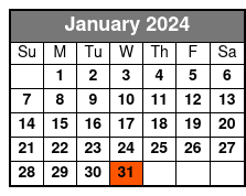 SeaWorld, FL enero Schedule