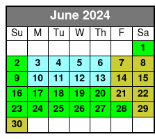 SeaWorld, FL junio Schedule