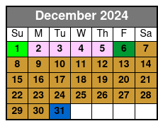 SeaWorld, FL diciembre Schedule