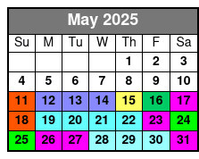 SeaWorld Orlando FL mayo Schedule