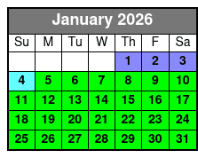 SeaWorld Orlando FL enero Schedule