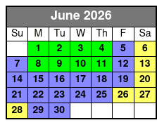 SeaWorld Orlando FL junio Schedule