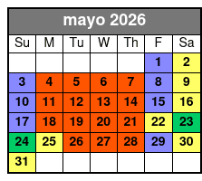 SeaWorld & Busch Gardens 2 Park 2 Day Combo Ticket mayo Schedule