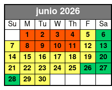 SeaWorld Single Day Ticket junio Schedule