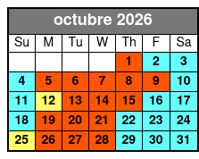SeaWorld Single Day Ticket octubre Schedule