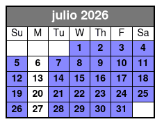 E-Bike Rental 4hrs July Schedule