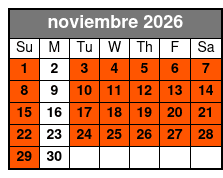 E-Bike Rental 4hrs November Schedule