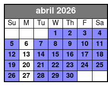 Starkey Park E-Bike Rental 4hr April Schedule