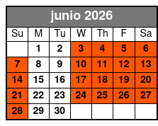 Loaded Cannon Distillery Adventure junio Schedule