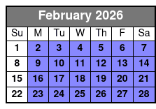 Everglade Airboat Tours febrero Schedule