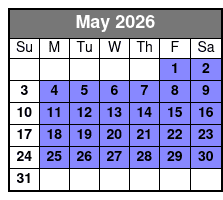 Everglade Airboat Tours mayo Schedule