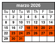 30 Minute Everglade Airboat Tour marzo Schedule