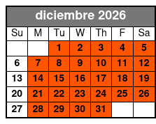 30 Minute Everglade Airboat Tour diciembre Schedule