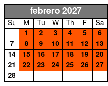 30 Minute Everglade Airboat Tour febrero Schedule