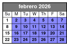 60 Minute Everglade Airboat Tour febrero Schedule