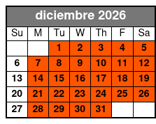 60 Minute Everglade Airboat Tour diciembre Schedule