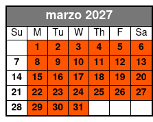 60 Minute Everglade Airboat Tour marzo Schedule