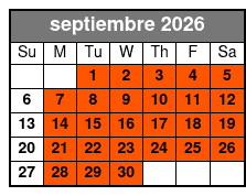 Wild Florida Gator Park Admission  septiembre Schedule