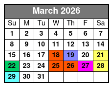 St. Johns Rivership Orlando Lunch and Dinner Cruises marzo Schedule