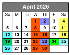 St. Johns Rivership Orlando Lunch and Dinner Cruises abril Schedule