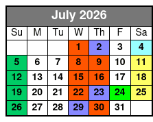 St. Johns Rivership Orlando Lunch and Dinner Cruises julio Schedule