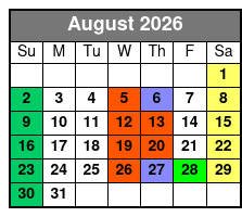 St. Johns Rivership Orlando Lunch and Dinner Cruises agosto Schedule