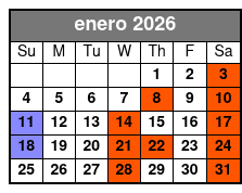 St. Johns Rivership Orlando 3 Hour Lunch Cruise (Lunch Included) enero Schedule