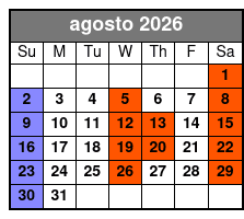 St. Johns Rivership Orlando 3 Hour Lunch Cruise (Lunch Included) agosto Schedule