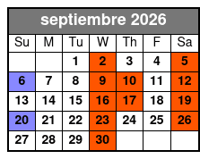 St. Johns Rivership Orlando 3 Hour Lunch Cruise (Lunch Included) septiembre Schedule