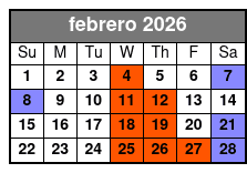 St. Johns Rivership Orlando 2 1/2 - 3 Hour Dinner Cruise (Dinner Included) febrero Schedule