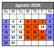 St. Johns Rivership Orlando 2 1/2 - 3 Hour Dinner Cruise (Dinner Included) agosto Schedule