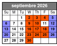 St. Johns Rivership Orlando 2 1/2 - 3 Hour Dinner Cruise (Dinner Included) septiembre Schedule