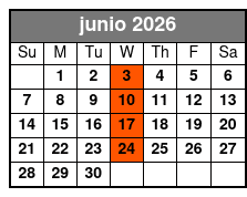 St. Johns Rivership Orlando 1 1/2 Hour Dinner Cruise (Dinner Included) junio Schedule