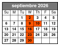 St. Johns Rivership Orlando 1 1/2 Hour Dinner Cruise (Dinner Included) septiembre Schedule