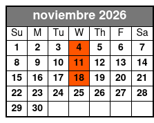 St. Johns Rivership Orlando 1 1/2 Hour Dinner Cruise (Dinner Included) noviembre Schedule