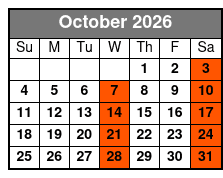 Daytona Beach Day Small Group with Hotel Pick Ups octubre Schedule