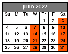 With Speedway Tour Option julio Schedule
