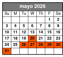 Silver Springs Paddle Board Adventure mayo Schedule