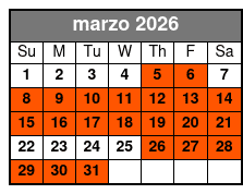 Rainbow Springs Paddle Board Adventure March Schedule