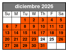 Rainbow Springs Paddle Board Adventure diciembre Schedule