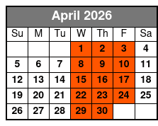 Paddle and Brew Adventure in Central Florida abril Schedule