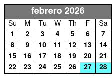 Horseback Ride on Scenic Lake Louisa Trails febrero Schedule