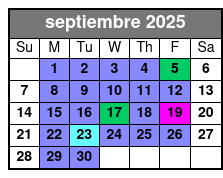 2 Hours Escape Room A Knight To Escape septiembre Schedule