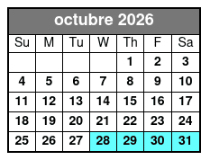 Medieval Times Dinner Show in Orlando octubre Schedule