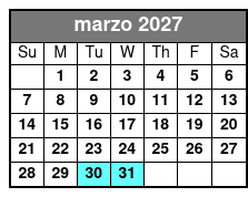 Fright Before Your Eyes 90-Minute Escape Room marzo Schedule