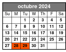 Introduction to Power Boating octubre Schedule