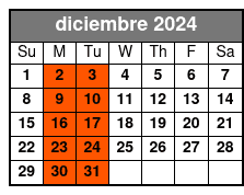 Introduction to Power Boating diciembre Schedule