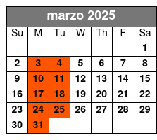 Introduction to Power Boating marzo Schedule