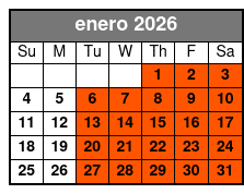 4-Hour Rental Mountain Bike Experience enero Schedule