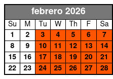 4-Hour Rental Mountain Bike Experience febrero Schedule